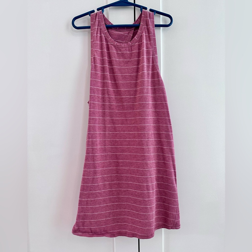 Lululemon Open Up Tank Pink Stripe